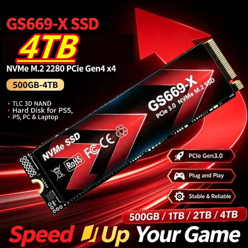 Ssd 500Gb - GS669-X, SSD M.2 NVMe, 500 Go