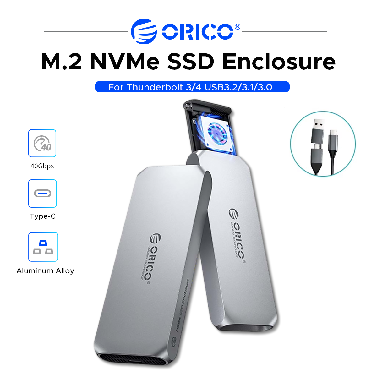 ORICO USB4 M.2 NVMe SSD Boîtie - Usb4 40Gbps External Ssd 8Tb avis et prix